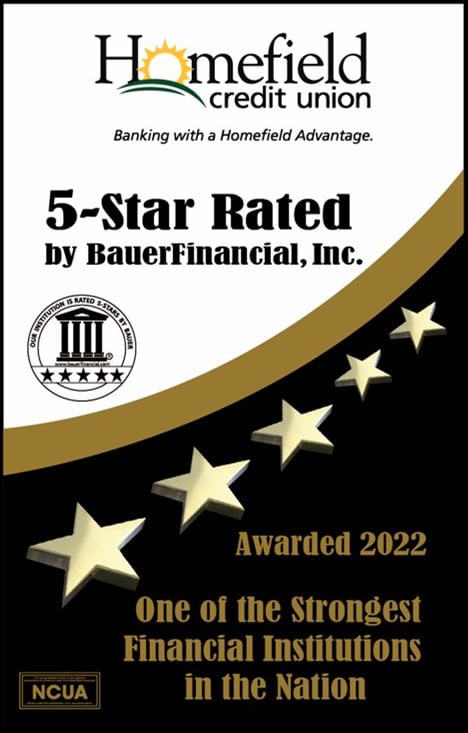 5-Star Rated by BauerFinancial