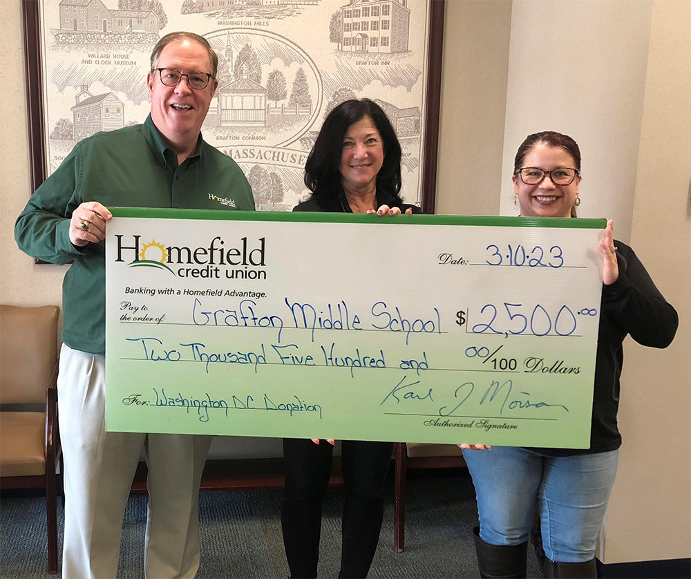 Homefield Donates to GMS Washington, DC Trip